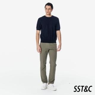 【SST&C】卡其綠修身版高彈力休閒褲00162502002(新品上市)