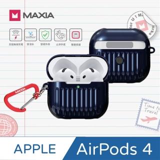 【MAXIA】AirPods 4迷你行李箱保護殼-皇家藍(AirPods 4可使用)