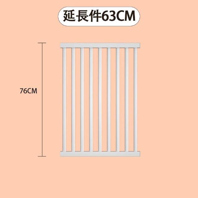 【小不記】高76公分 63公分寬 加長配件(雙向開門+自動回彈 兒童安全圍欄 寵物柵欄)