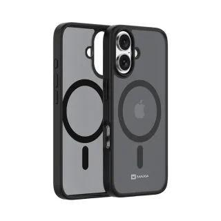 【MAXIA】iPhone 16 Plus霧透磁吸保護殼(支援MagSafe i16/Plus/Pro/Pro Max 透明/透黑)