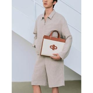 【PEDRO】Icon 真皮手提托特包/斜揹包(小CK集團品牌 商務必備 中性系列)