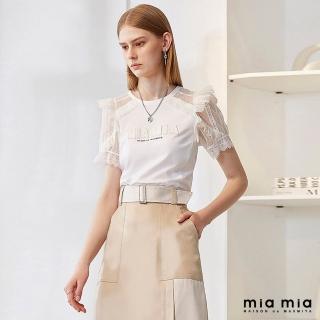 【mia mia】MIA MIA繡花蕾絲上衣