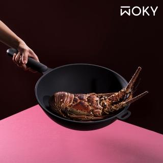 【WOKY 沃廚】恰恰鍋 32CM炒鍋-單鍋(無塗層不沾鍋)