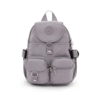 【冰山袋鼠】時光旅人 - 知性多口袋後背包 - 薄霧灰(B00151GR)