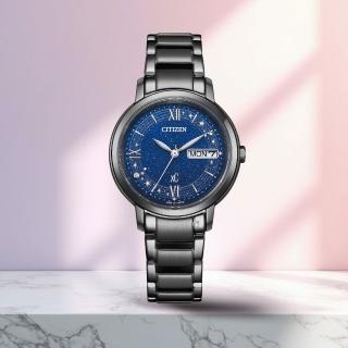 【CITIZEN 星辰】X Hebe 聯名簽名款光動能錶 女錶 手錶 田馥甄-32.5mm(EW2428-59L)