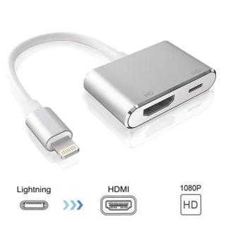 【Arum】iPhone Lightning 轉HDMI 數位影音轉接線(蘋果 APPLE 手機平板高畫質影像輸出加充電二合一)