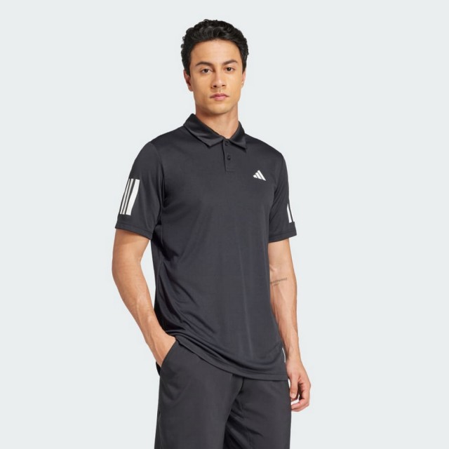 【adidas 愛迪達】運動服 短袖 POLO衫 男上衣 CLUB 3STR POLO(JG0985)