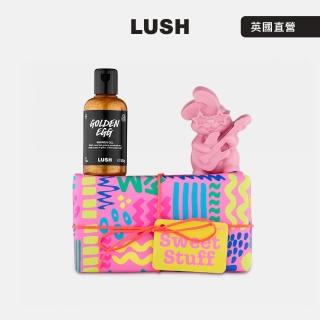 【LUSH 嵐舒】復活甜心沐浴禮盒 復活節限定(香氛皂/沐浴露/香草/檸檬/焦糖)