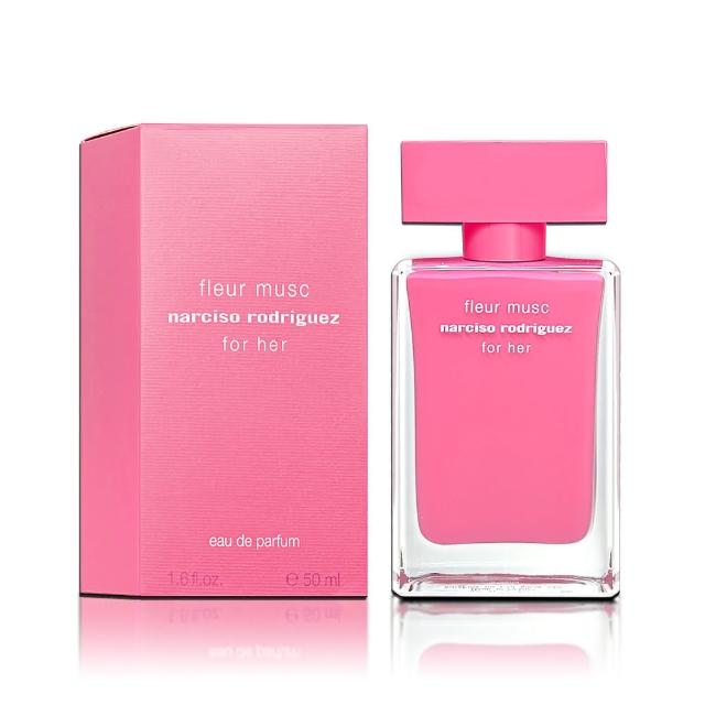 【NARCISO RODRIGUEZ】for her 桃色優雅淡香精 50ML(平行輸入)