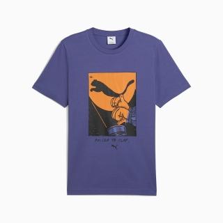【PUMA】短袖上衣 運動 休閒 男 流行系列Shadow Play短袖T恤M 藍(62963246)