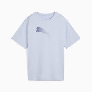 【PUMA】短袖上衣 運動 休閒 女 基本系列Her圖樣短袖T恤F 藍(68505447)