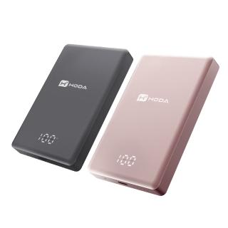 【hoda】PB03M 10000mAh 20W 單孔輸出 磁吸式鋁合金超薄行動電源(無線/MagSafe/PD快充)