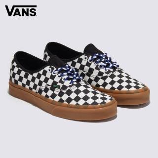 【VANS 官方旗艦】Authentic 男女款黑白棋盤格滑板鞋/休閒鞋/帆布