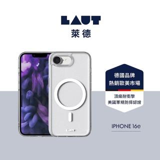 【LAUT 萊德】iPhone 16e 磁吸晶透保護殼-透明(支援MagSafe及QI無線充電)