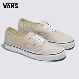 【VANS 官方旗艦】Authentic 男女款奶茶色滑板鞋/休閒鞋/帆布