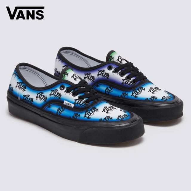 【VANS 官方旗艦】Alva Skate Authentic 44 DX 男女款藍色/黑色印花專業滑板鞋