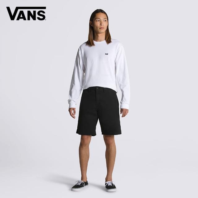 【VANS 官方旗艦】Authentic Chino 男款黑色短褲