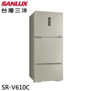 【SANLUX 臺灣三洋】606L 一級能效變頻三門冰箱T(SR-V610C)