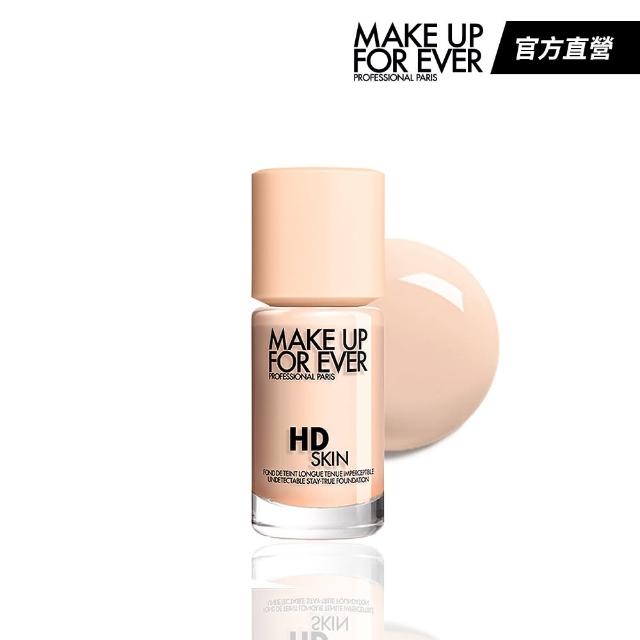 【MAKE UP FOR EVER】HD SKIN 粉無痕持久粉底液 30ml(零粉感妝感/遮瑕無極限/粉持久底妝)