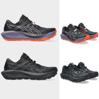 【asics 亞瑟士】GEL-TRABUCO 13 GTX 女款 越野 慢跑鞋 防水(1012B767-001-002 黑淺紫 黑灰 健行 GORE-TEX)