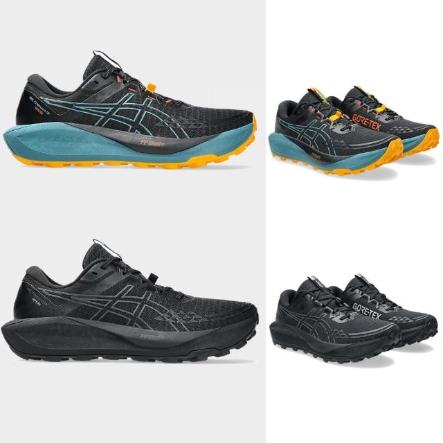 【asics 亞瑟士】GEL-TRABUCO 13 GTX 男款 越野 慢跑鞋 防水(1011B978-001-002 黑藍 黑灰 健行 GORE-TEX)