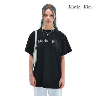 【MATIN KIM】官方旗艦 LOGO上衣(黑色)
