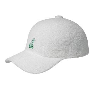 【KANGOL】母親節禮物 BERMUDA ELASTIC 棒球帽(白色)