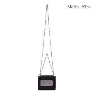 【MATIN KIM】官方旗艦 經典鐵牌迷你風琴包(黑色)