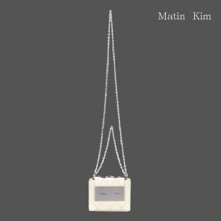【MATIN KIM】官方旗艦 迷你絎縫風琴包(象牙白)