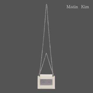 【MATIN KIM】官方旗艦 經典鐵牌迷你風琴包(象牙白)