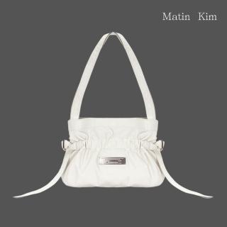 【MATIN KIM】官方旗艦 皮革迷你貝殼包(象牙白)