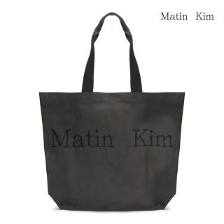 【MATIN KIM】官方旗艦 MATIN LOGO帆布袋(炭灰)