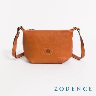 【ZODENCE 佐登司】HAN系列義大利植鞣革斜揹包(經典駝)