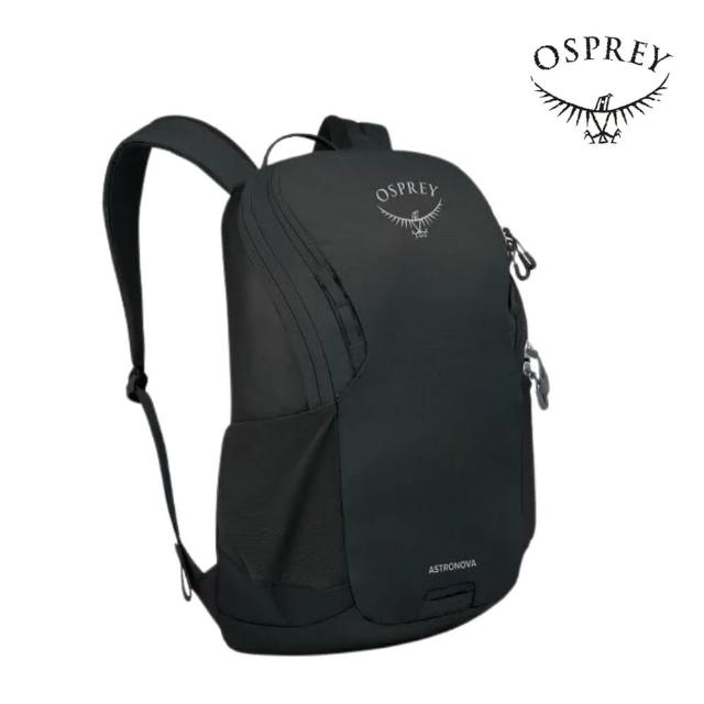 【Osprey】☆新款☆ Astronova 23L 多功能校園通勤電腦背包 黑(休閒後背包 通勤背包 筆電背包)