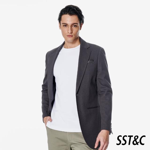 【SST&C】深灰涼感彈力針織休閒西裝外套00112502002(新品上市)