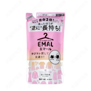 【Kao 花王】EMAL 衣物護色防縮洗衣精 補充包 360ml(平行輸入)