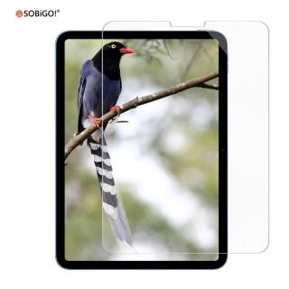 【SOBiGO】iPad 2024 9H鋼化玻璃 AIR/PRO11吋(滿版2.5D 霧面抗反光)