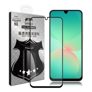 【VXTRA】三星 Galaxy A26 5G 全膠貼合 滿版疏水疏油9H鋼化頂級玻璃膜-黑