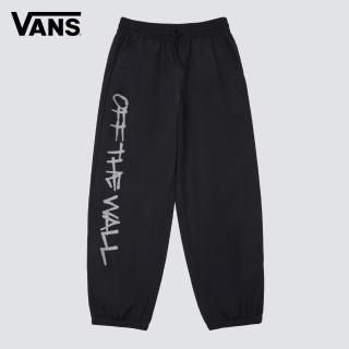 【VANS 官方旗艦】Logo 男款黑色運動長褲