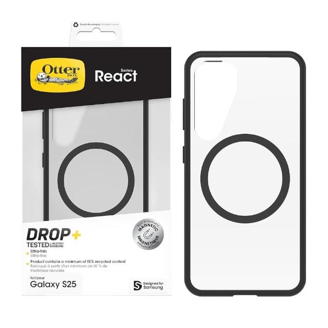 【Samsung 三星】原廠 Galaxy S25 Otterbox-React邊框磁吸保護殼(GP-FPS931)