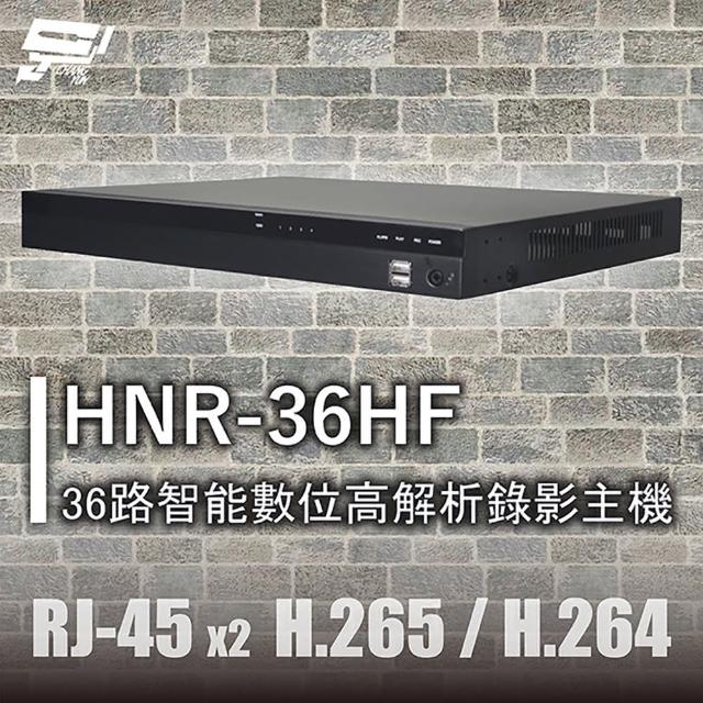 【CHANG YUN 昌運】HNR-36HF 36路智能數位高解析錄影主機 RJ-45