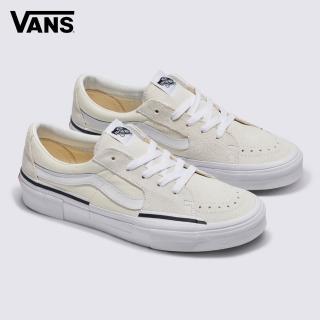 【VANS 官方旗艦】SK8-Low Rearrange 男女款米白色滑板鞋/休閒鞋/帆布