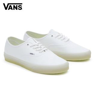 【VANS 官方旗艦】Authentic 男女款白色滑板鞋/休閒鞋/帆布