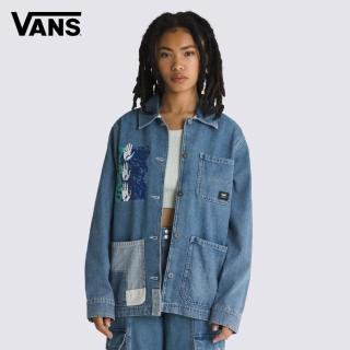 【VANS 官方旗艦】Drill Chore 男女款藍色牛仔工裝外套