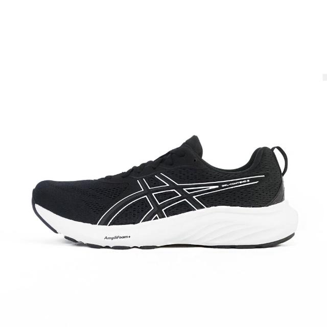 【asics 亞瑟士】Gel-contend 9 4E 男 慢跑鞋 超寬楦 彈力 支撐 緩震 黑 白(1011B882-002)