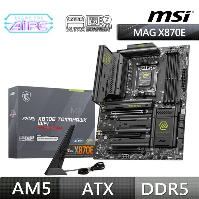 【MSI 微星】MAG X870E TOMAHAWK WIFI AMD主機板