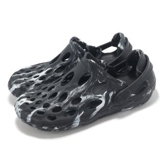 【MERRELL】涼拖鞋 Hydro Moc 男鞋 黑 白 大理石紋 輕量 異形鞋 水陸兩棲鞋 溯溪鞋 戶外鞋(ML003849)