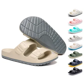 【母子鱷魚】男鞋 女鞋 拖鞋 玩美雙色輕量時尚拖鞋 涼鞋 男女款 勃肯拖鞋 多色(BCU5829)