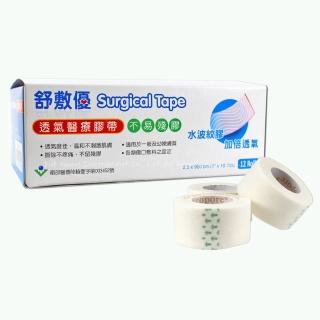 【E-care 醫康】舒敷優 水波紋醫療透氣膠帶一吋(白色 12卷/盒)