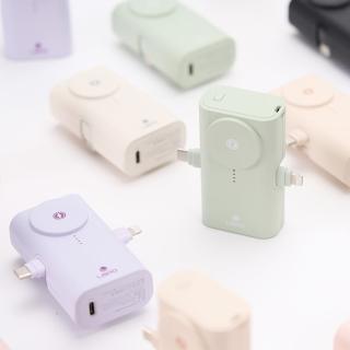 【LaPO】全功能 WT-12CL 5000mAh 快充版口袋行動電源 18Wh 具Wh標示(折收充電頭/磁吸Apple Watch)